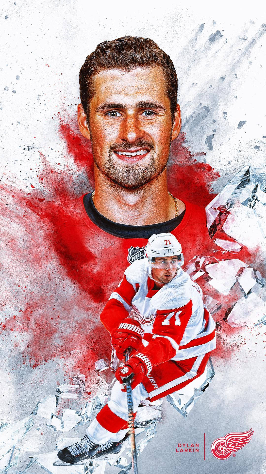 1080x1920 Download Nhl Captain Dylan Larkin Wallpaper