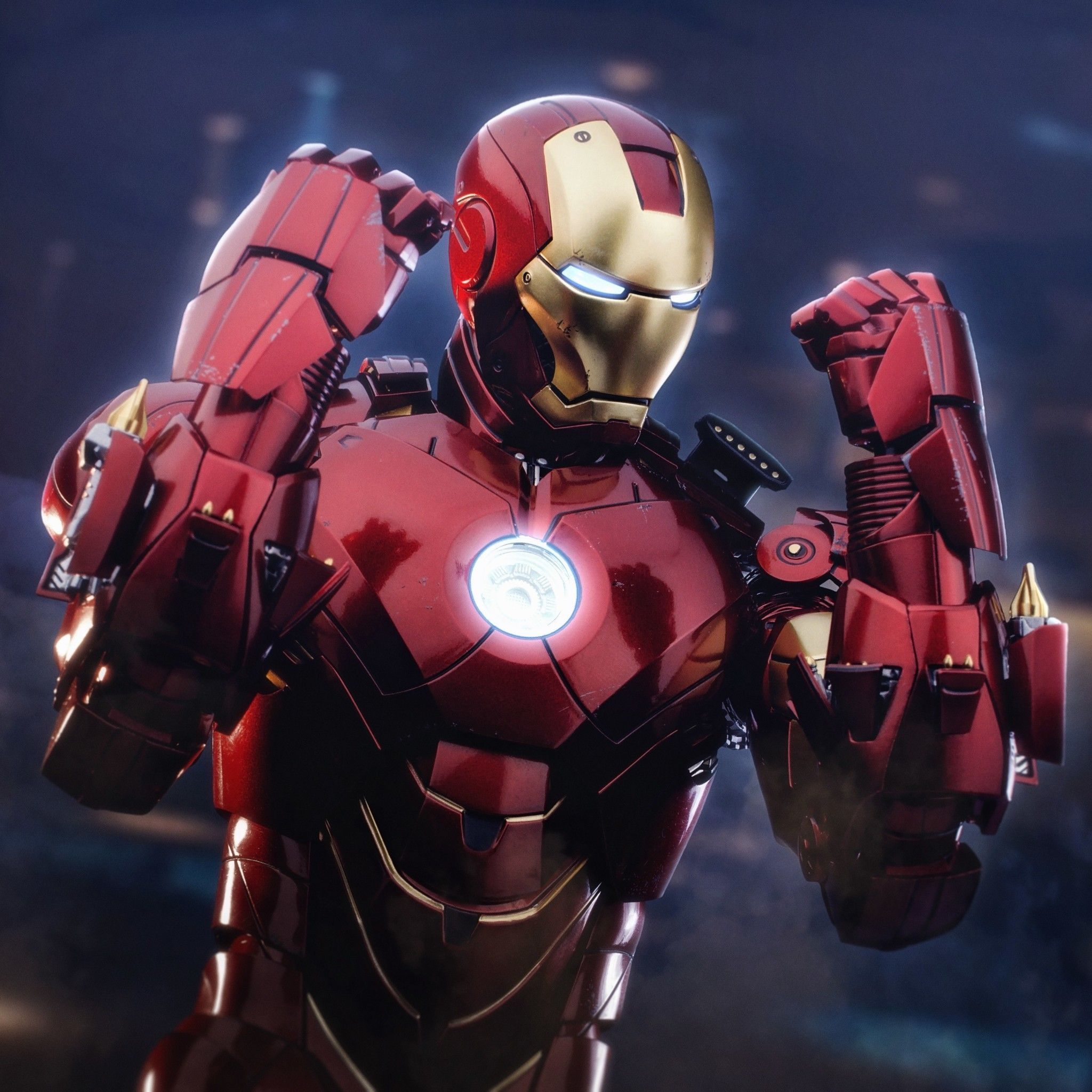 2048x2048 Iron Man Suit Wallpaper