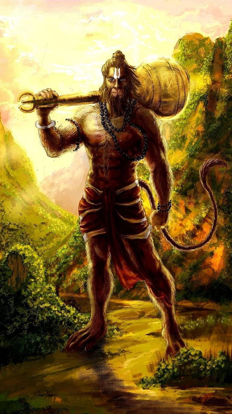 800x1422 Veer Hanuman, veer hanuman, god, bajrangbali, HD phone wallpaper