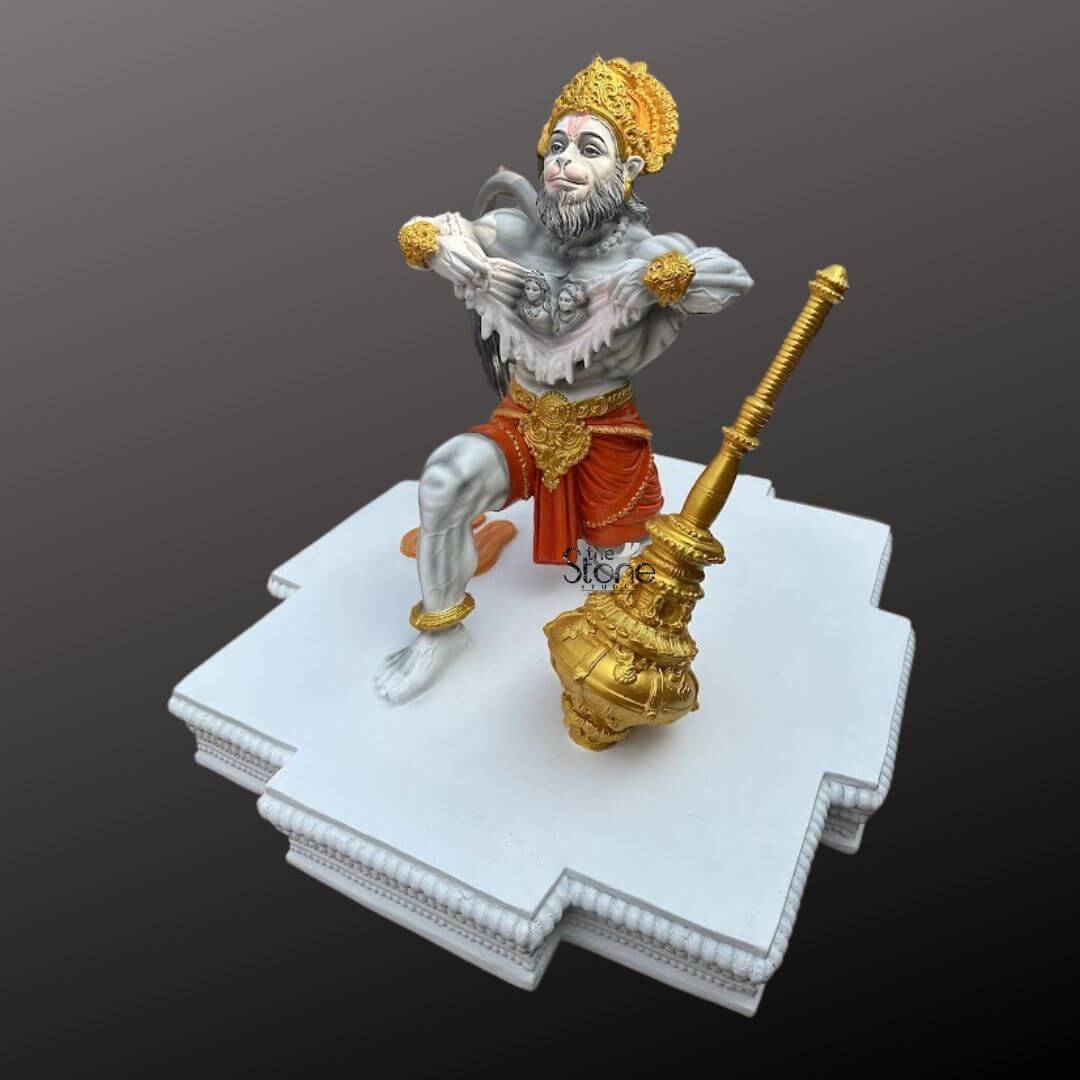 1080x1080 Veer Hanuman Statue 2.5ft : Buy Best Artwork Stone Studio