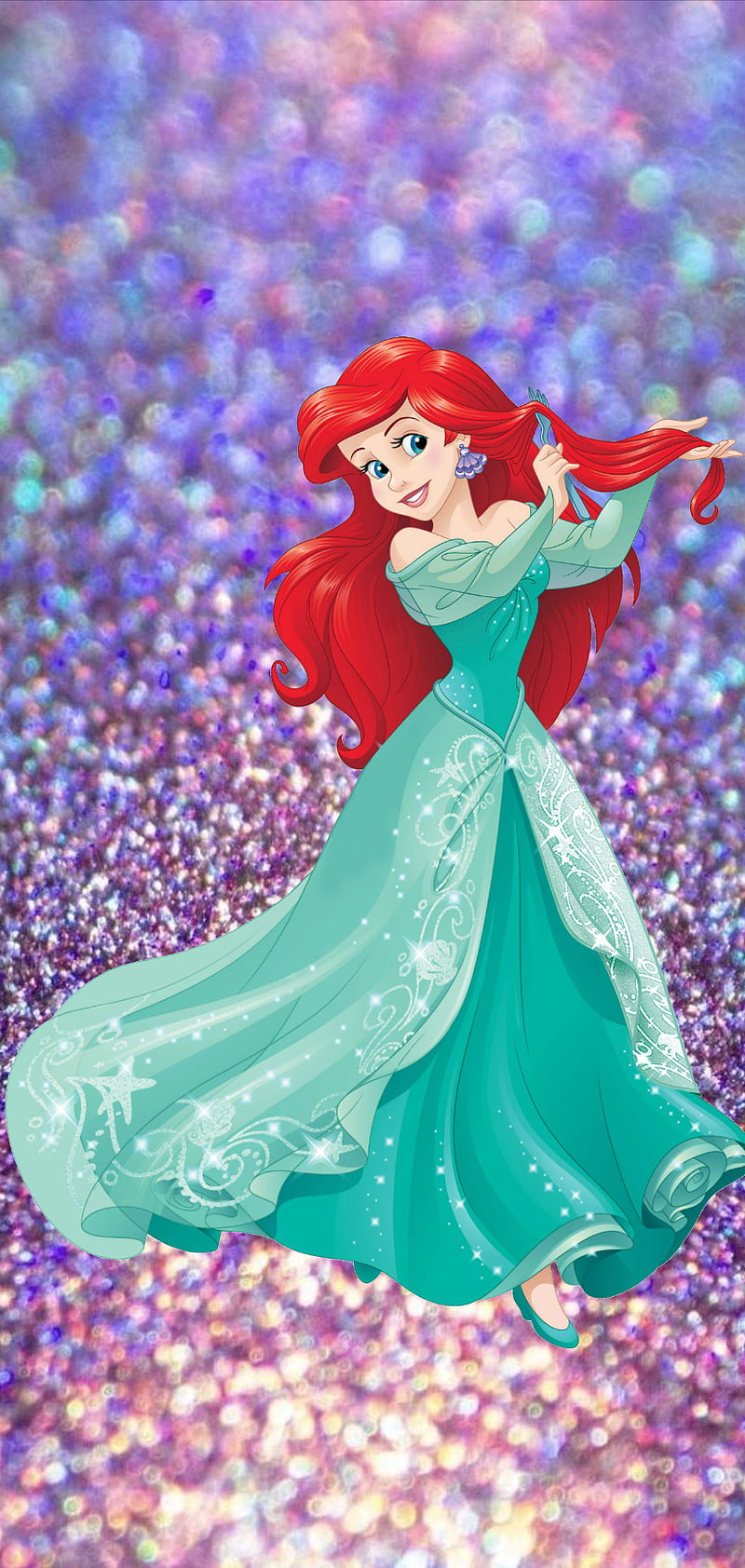 800x1684 Ariel, mermaid, little mermaid, princess, HD phone wallpaper