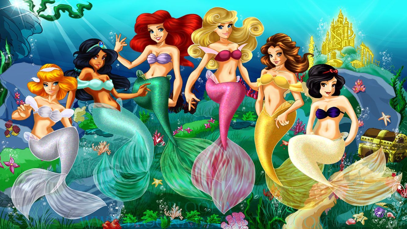 1334x750 Mermaid Princess Wallpaper