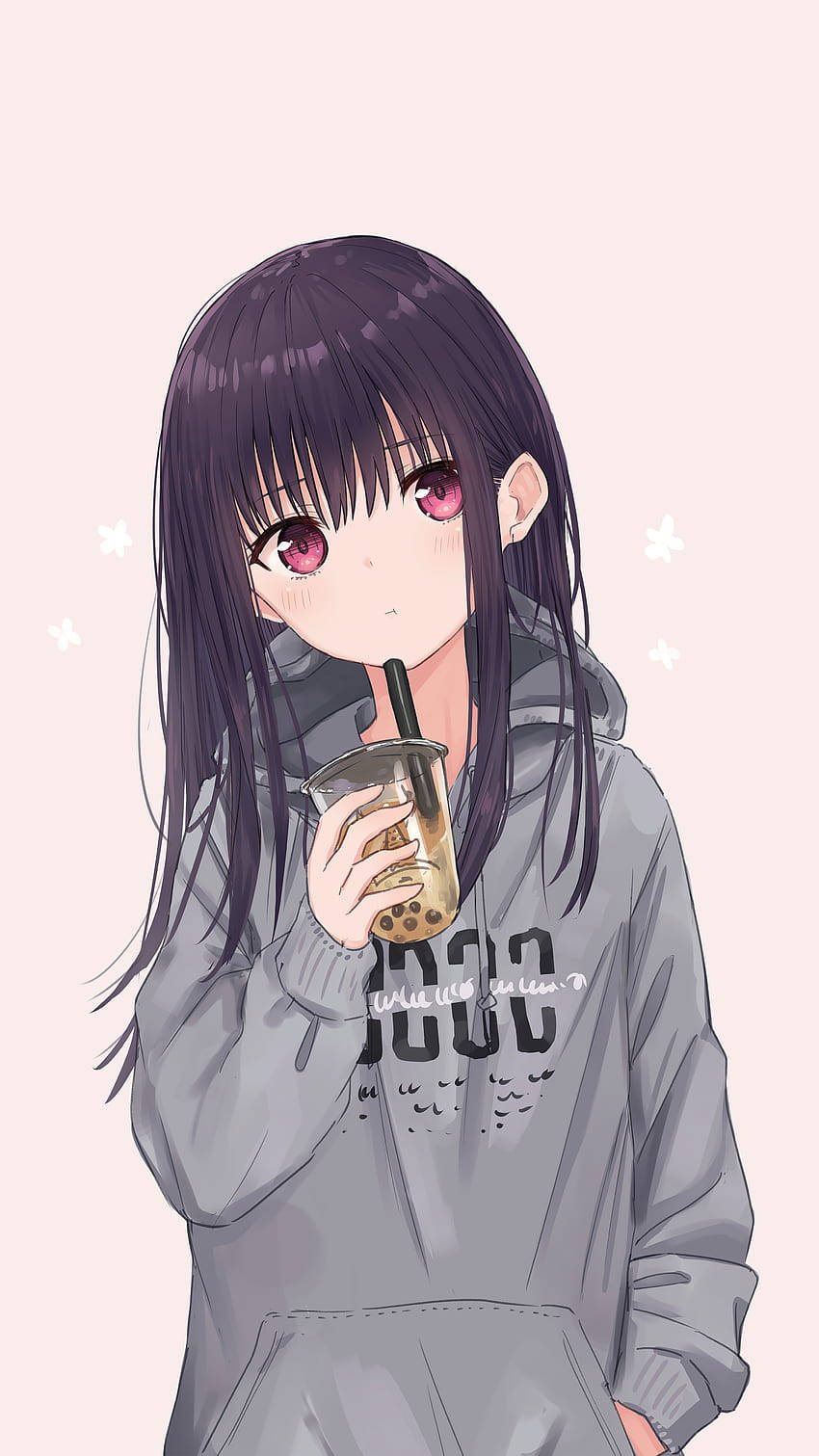 850x1511 Cute Anime Hoodie Cute Pfp Anime Hoodie Girl WallpaperOK