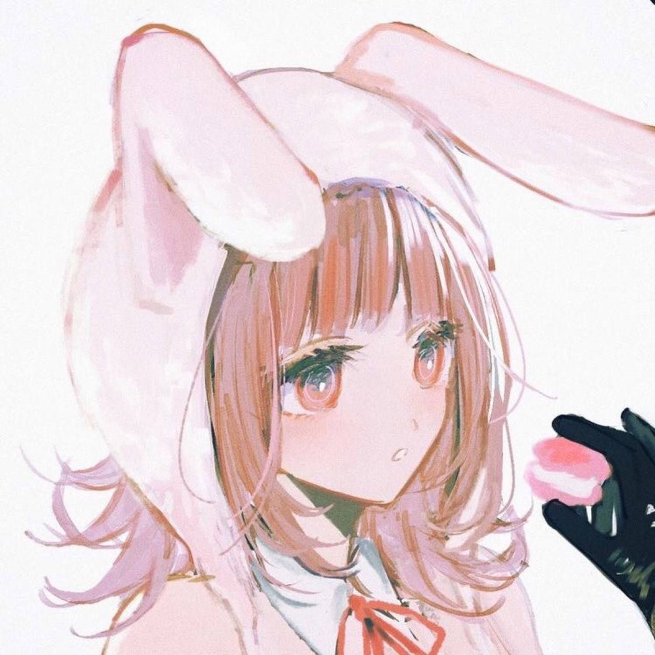 1280x1280 Pfp Bunny Cute Pfp Bunny Anime Girl WallpaperOK