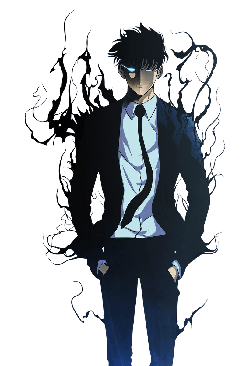 808x1200 Sung Jin Woo Solo Leveling Weatherproof Anime Sticker 6 Car Decal