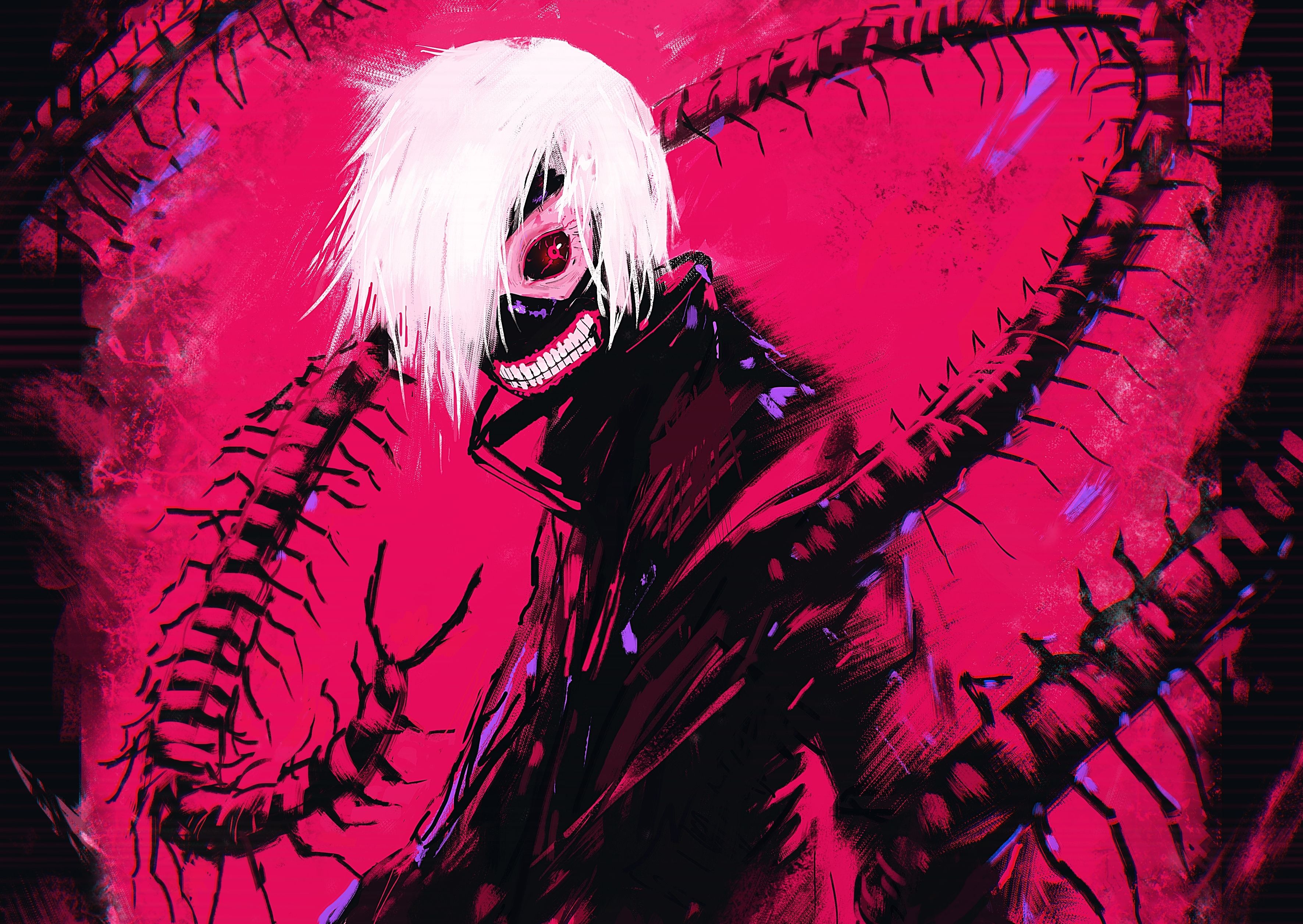 3543x2514 Free Tokyo Ghoul 3K wallpaper for desktop and phone