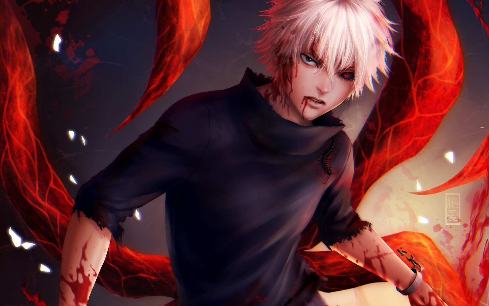 1680x1050 tokyo ghoul, kaneki ken, handcuffs Wallpaper, HD Anime 4K Wallpaper, Image and Background