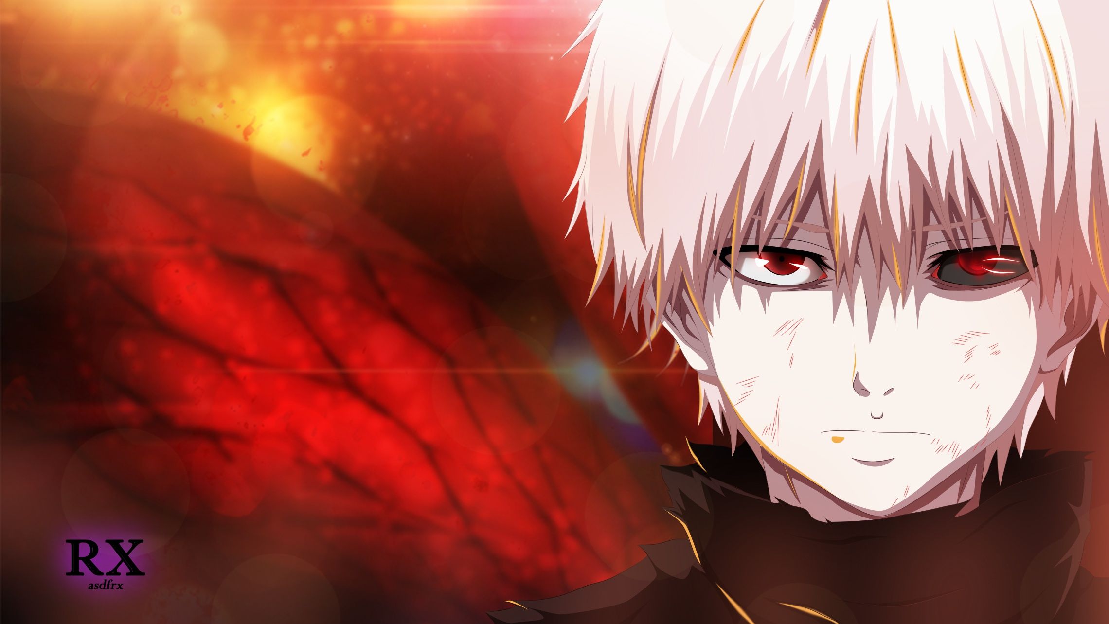2280x1283 Free Tokyo Ghoul 2K wallpaper for desktop and phone