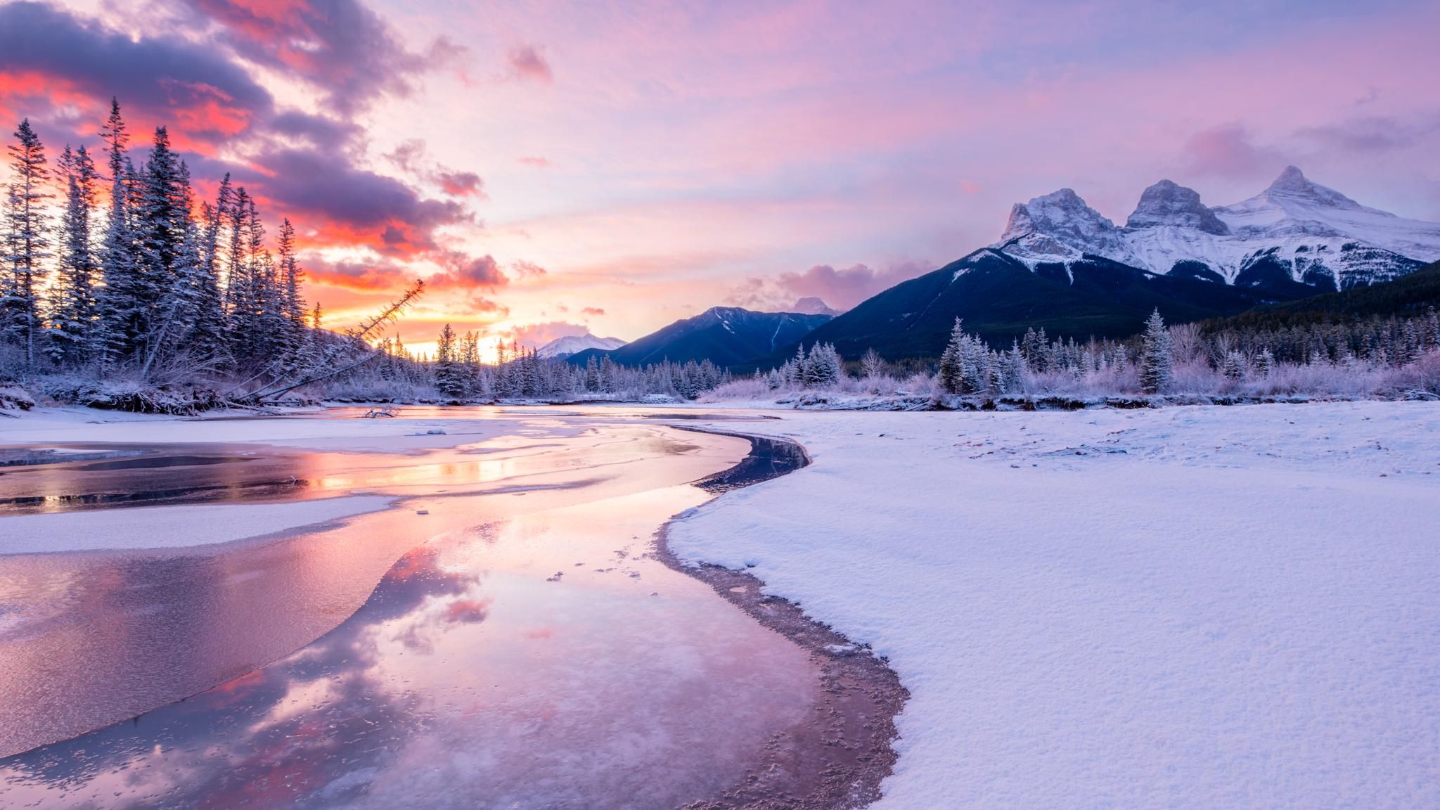 2048x1152 Canmore, Alberta [OC][2048x1152]