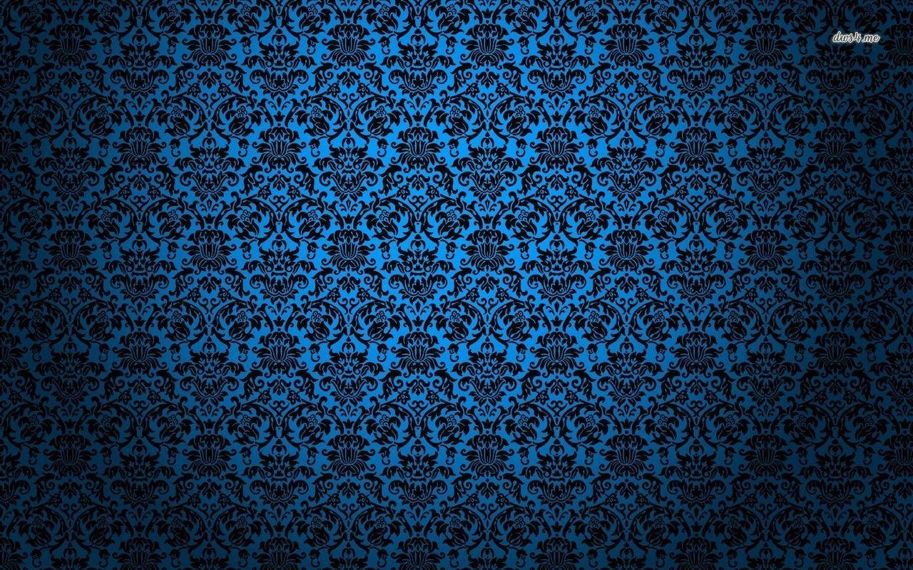 1280x800 wallpaper blue rose pattern. Blue vintage pattern wallpaper wallpaper - Black floral wallpaper, Pattern wallpaper, Abstract wallpaper