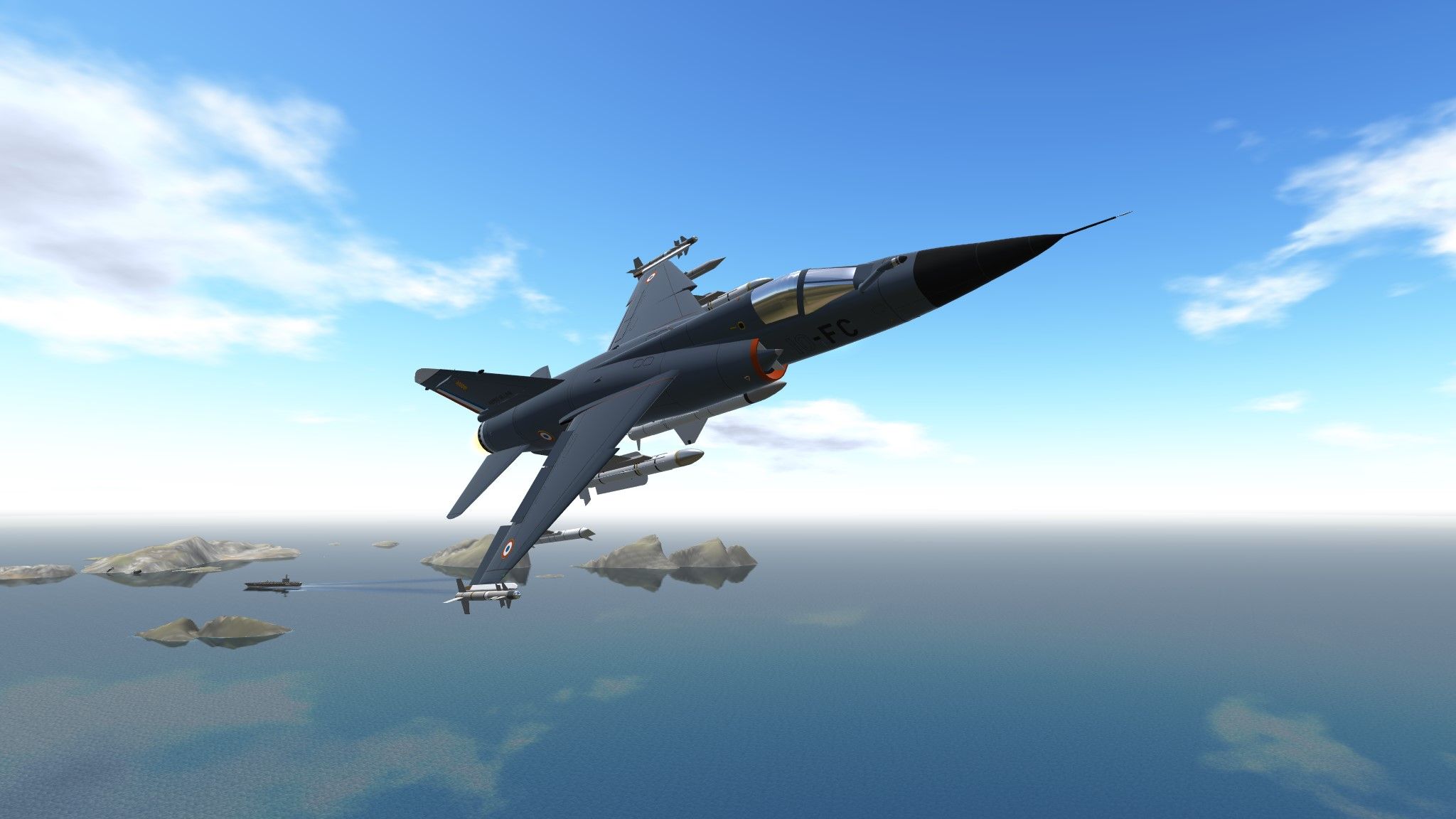2048x1152 SimplePlanes. Dassault Mirage F1