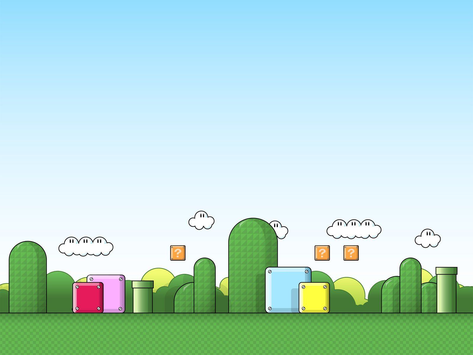 1600x1200 Super Mario Bros., Minimalism Wallpaper HD / Desktop and Mobile Background