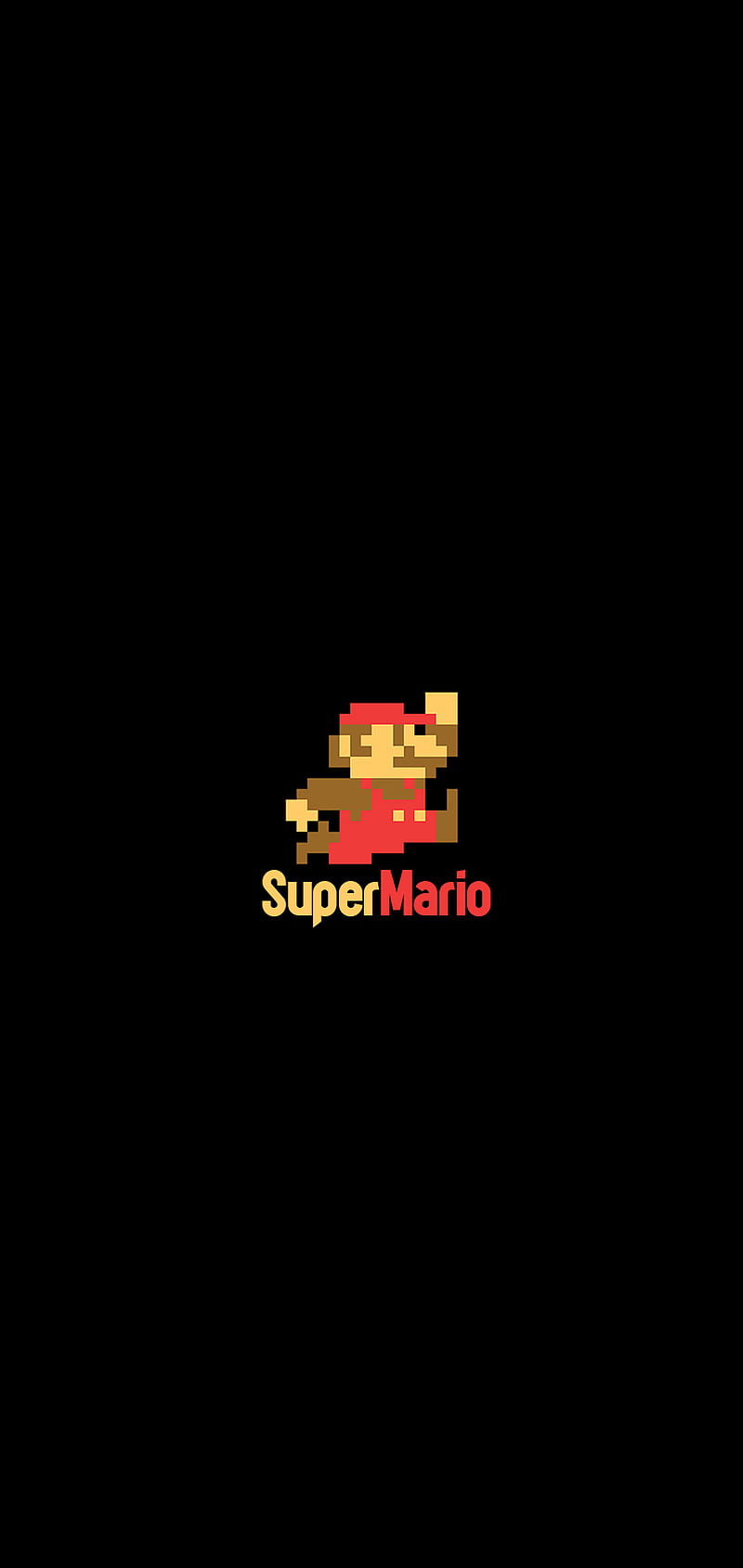 800x1689 Super Mario minimal, 90s, best super mario, black, games, screen, super mario, HD phone wallpaper