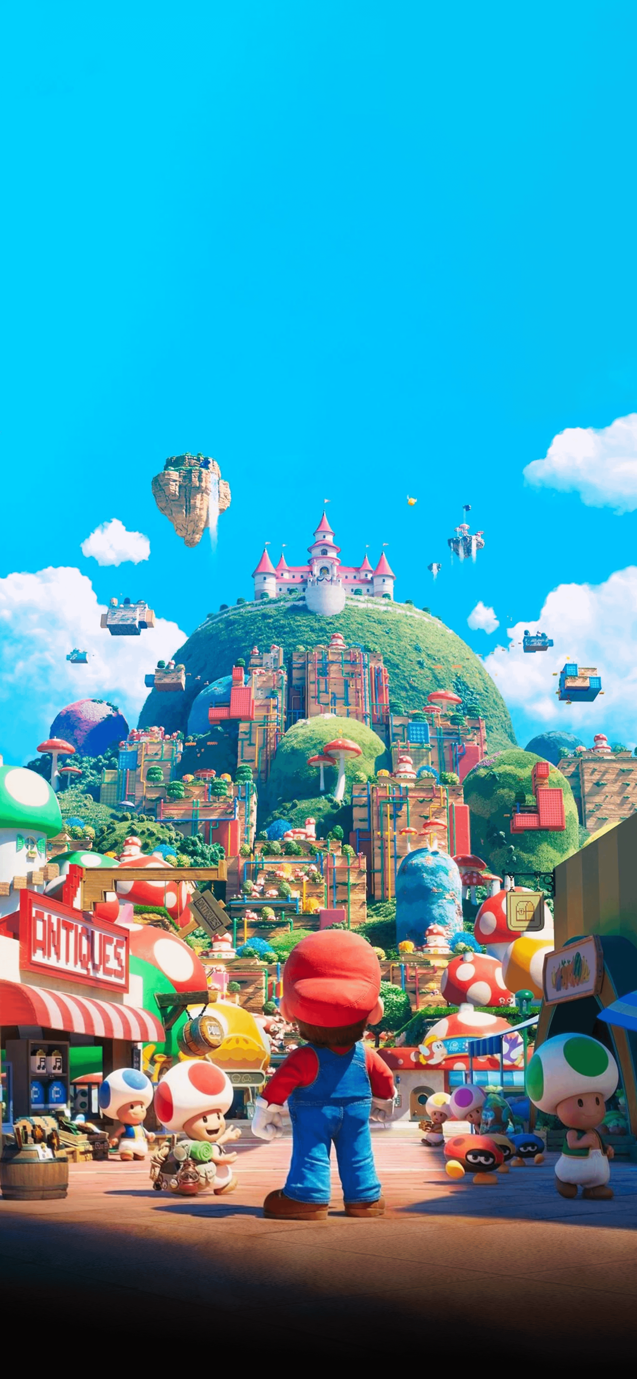 2160x4677 Made a mobile wallpaper from the new Super Mario Bros 2022 poster