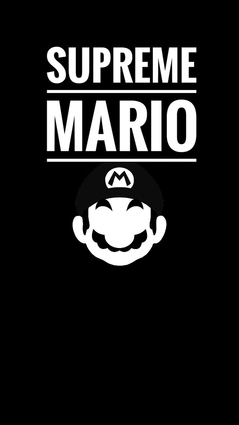 800x1422 Supreme Mario, minimal, supermario, HD phone wallpaper