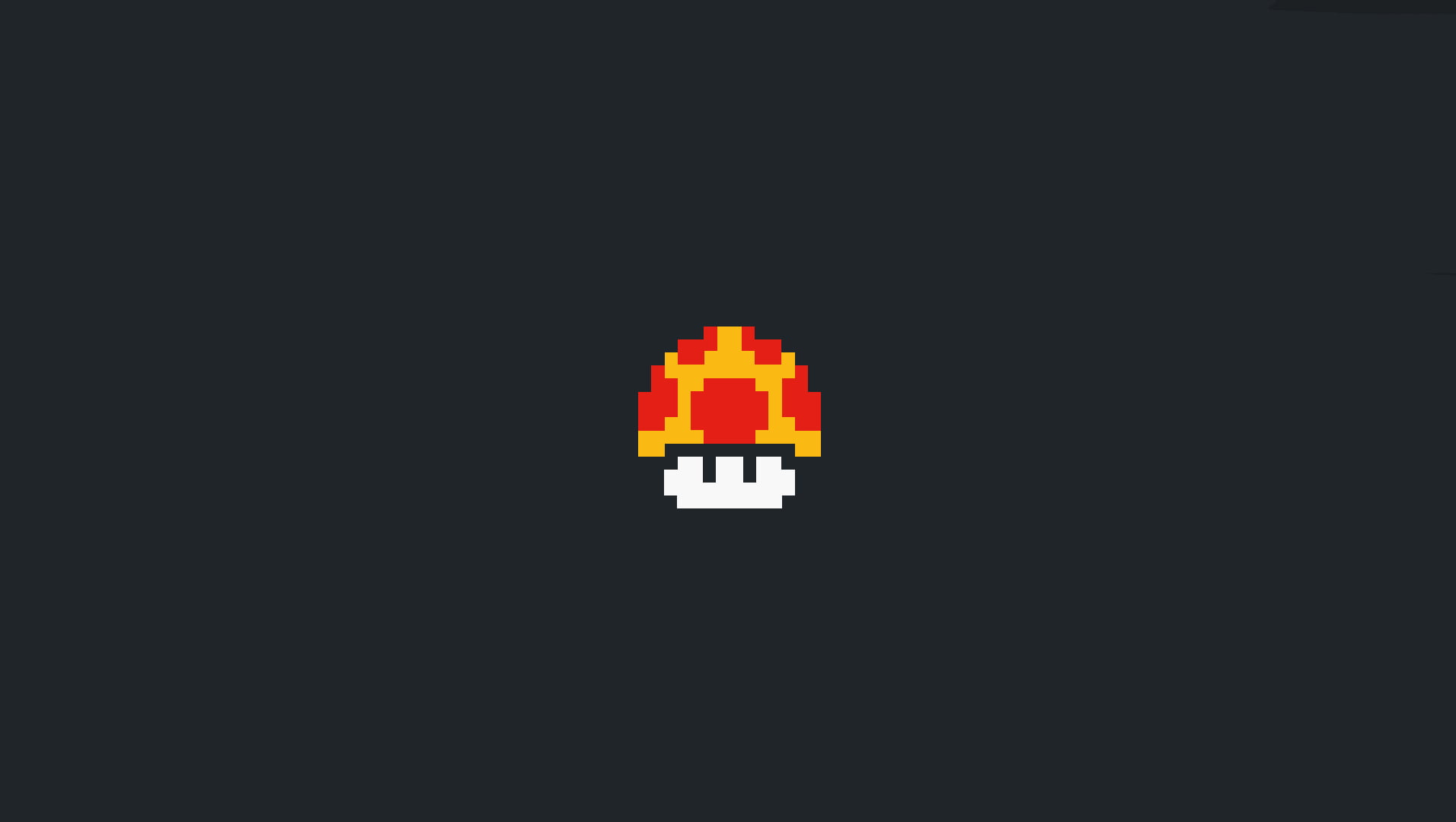 1912x1080 Super Mario haste mushroom wallpaper, Super Mario Bros., minimalism, video games, simple background HD wallpaper
