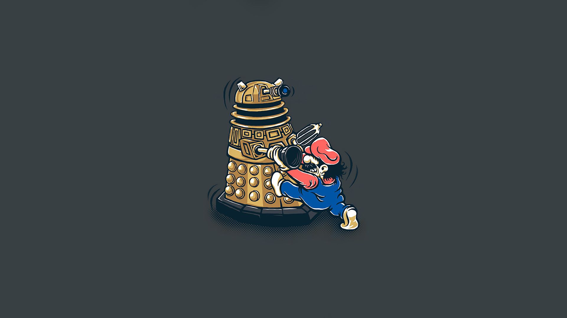 1920x1080 Wallpaper humor, art, Mario Full HD for phone and desktop