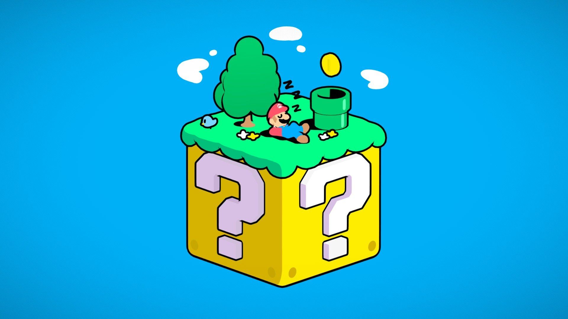 1920x1080 Small Mario Habitat