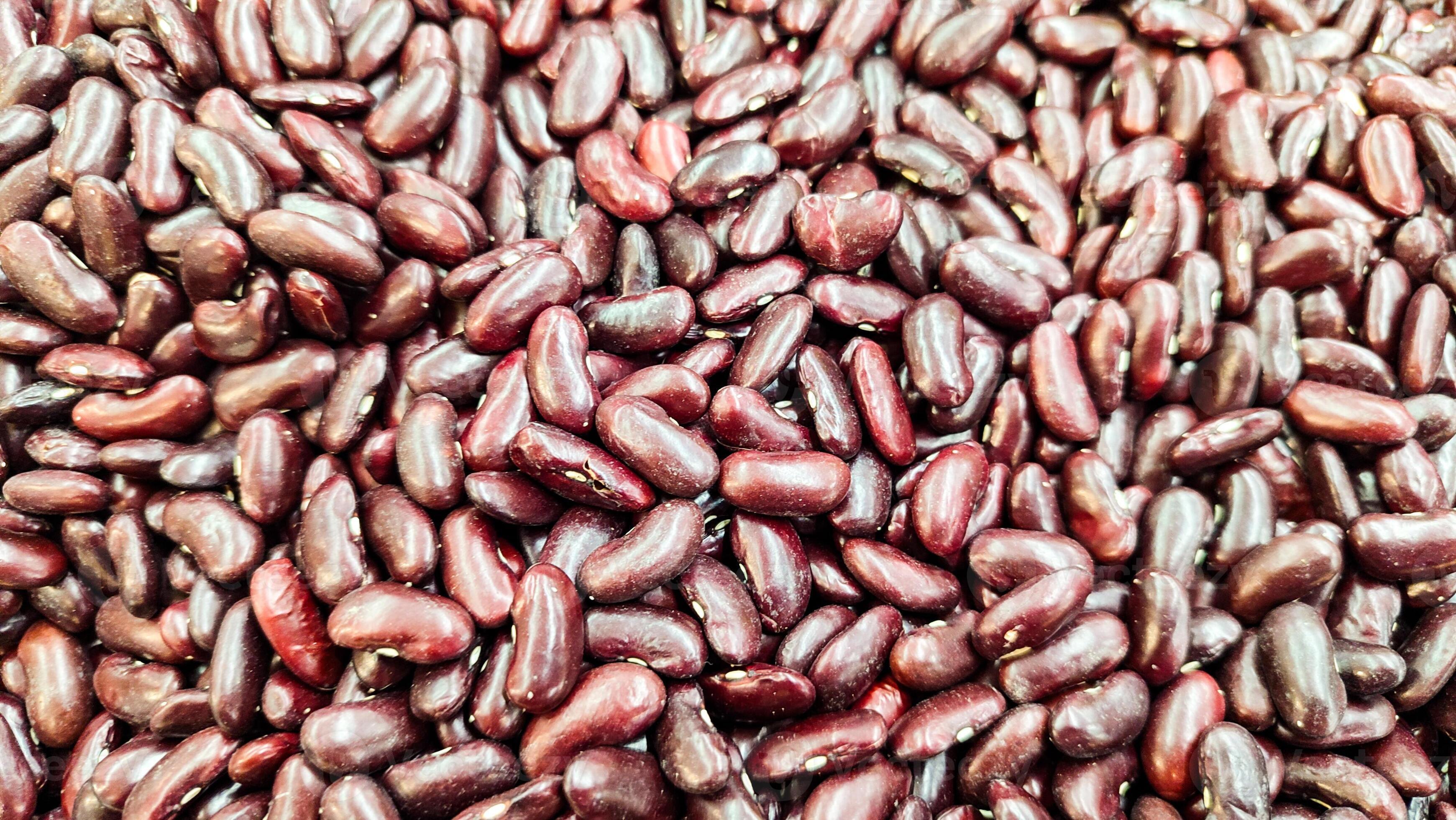 3481x1960 Raw red beans textured background. Dry grain pattern, protein grain wallpaper, delicious pea vegetable bg, lots of dark maroon beans