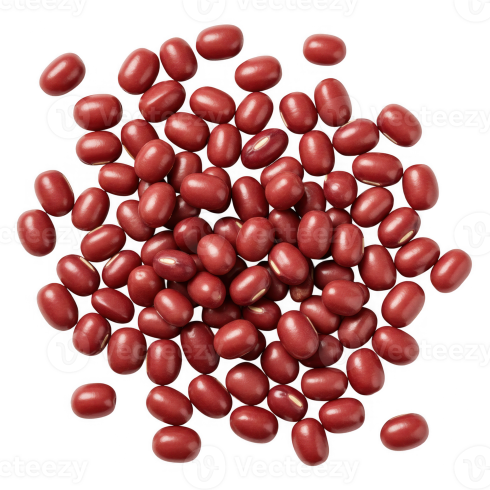 980x980 Close Up Overhead View Of Dried Red Beans Scattered Transparent Background 69676497 PNG