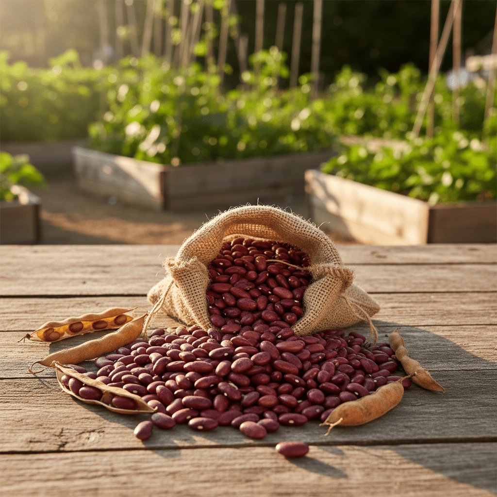 1024x1024 Dark Red Kidney Bean Heirloom Seeds. Phaseolus vulgaris. Garden Heirloom Seeds