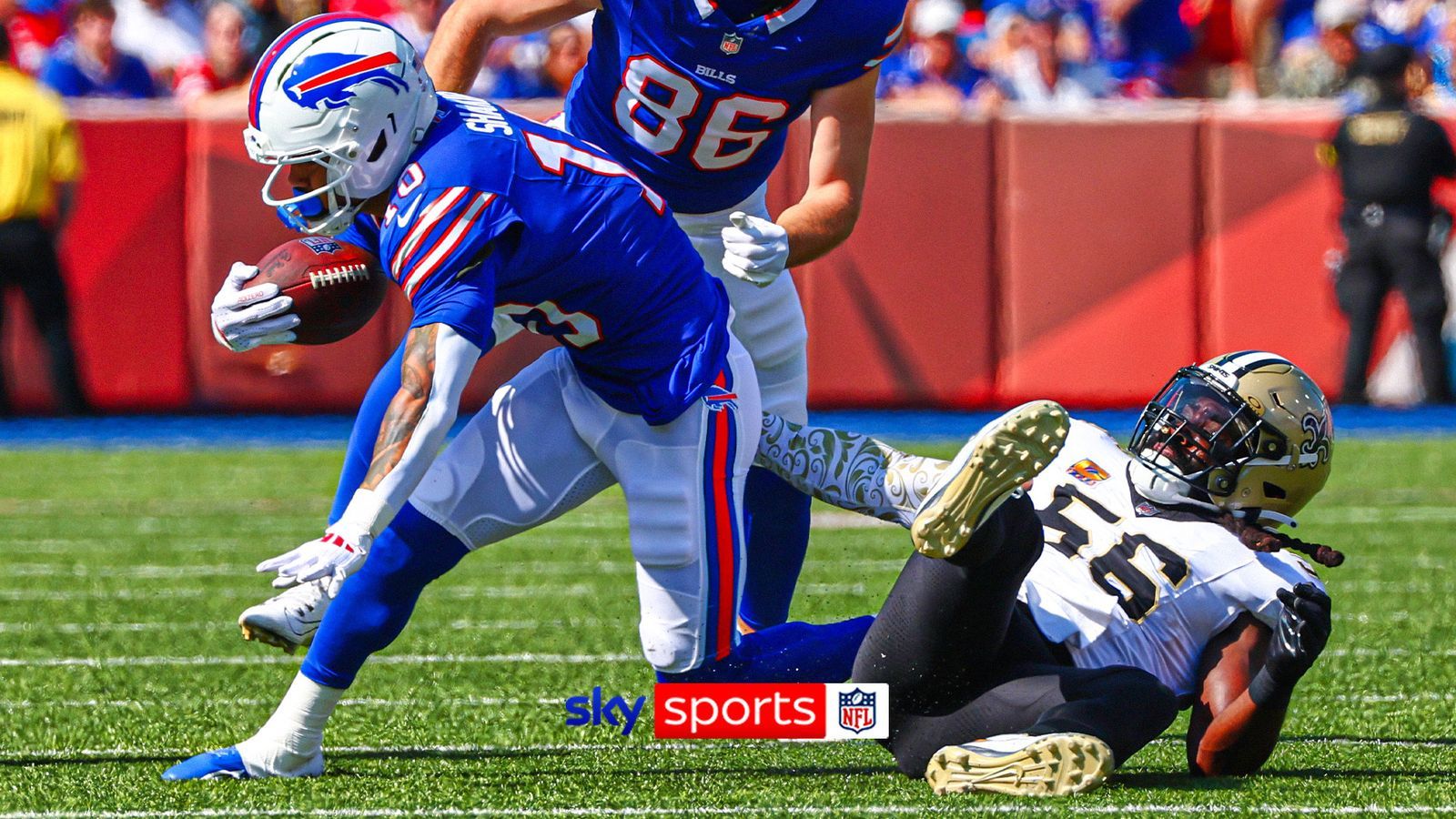 1600x900 Watch Khalil Shakir's spin cycle result in a quality touchdown for the Buffalo Bills in the game against the New Orleans Saints