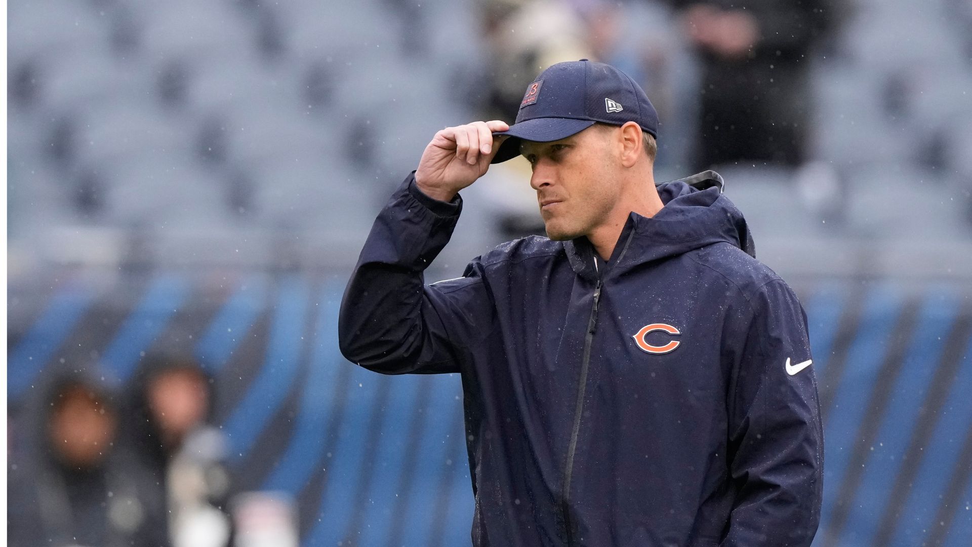 1920x1080 Chicago Bears' coach Ben Johnson lookalike contest happening at Wintrust Sports Complex in Bedford Park ahead of playoff game