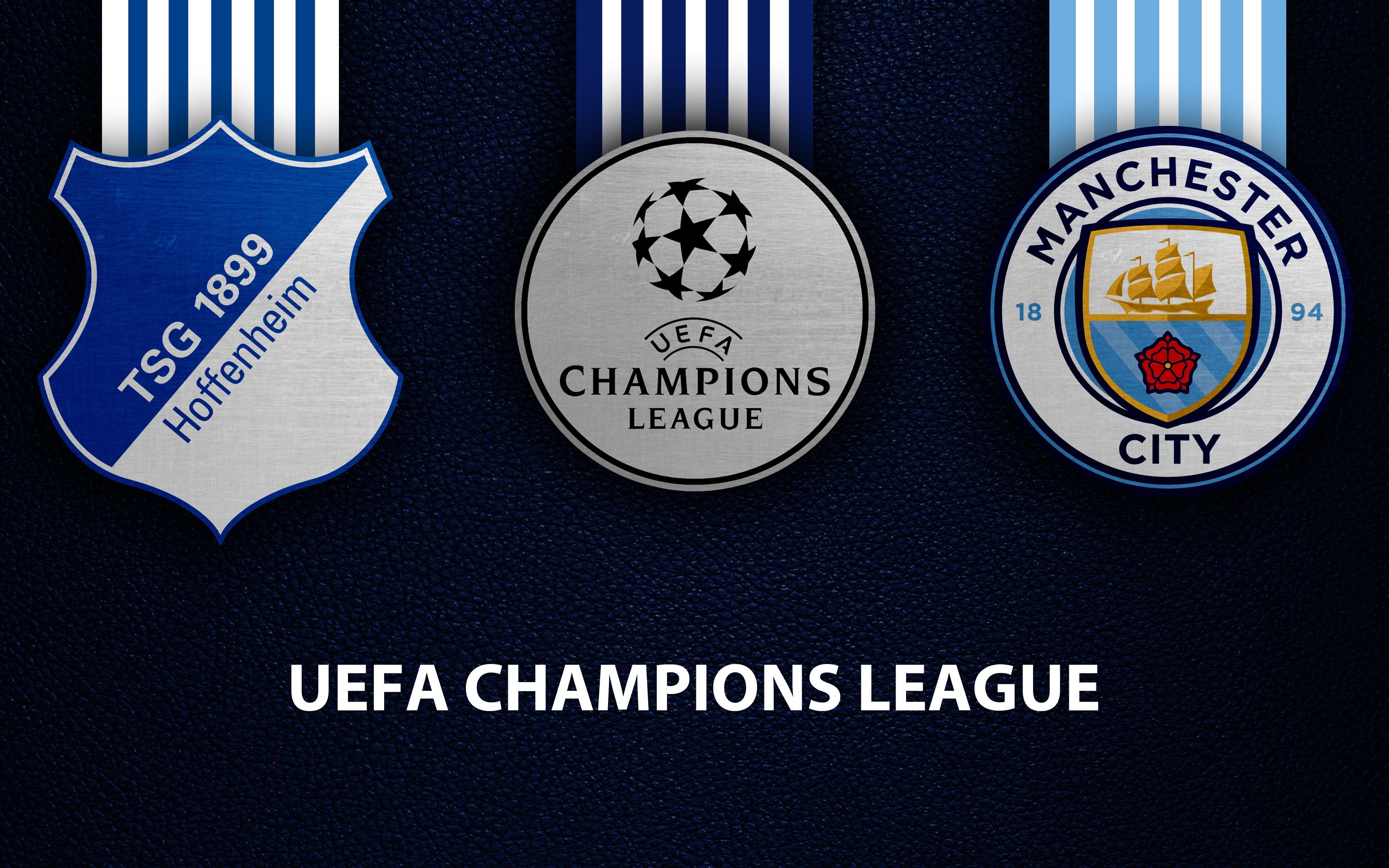3840x2400 Wallpaper Sport, TSG 1899 Hoffenheim, UEFA Champions League, TSG 1899 Hoffenheim vs Manchester City, football, Manchester City, wallpaper, logo for mobile and desktop, section спорт, resolution 3840x2400