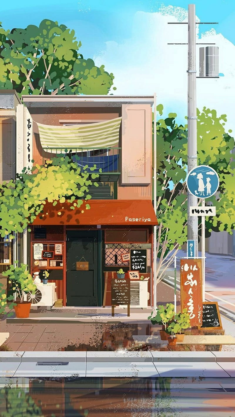800x1420 HD japanese shop wallpaper
