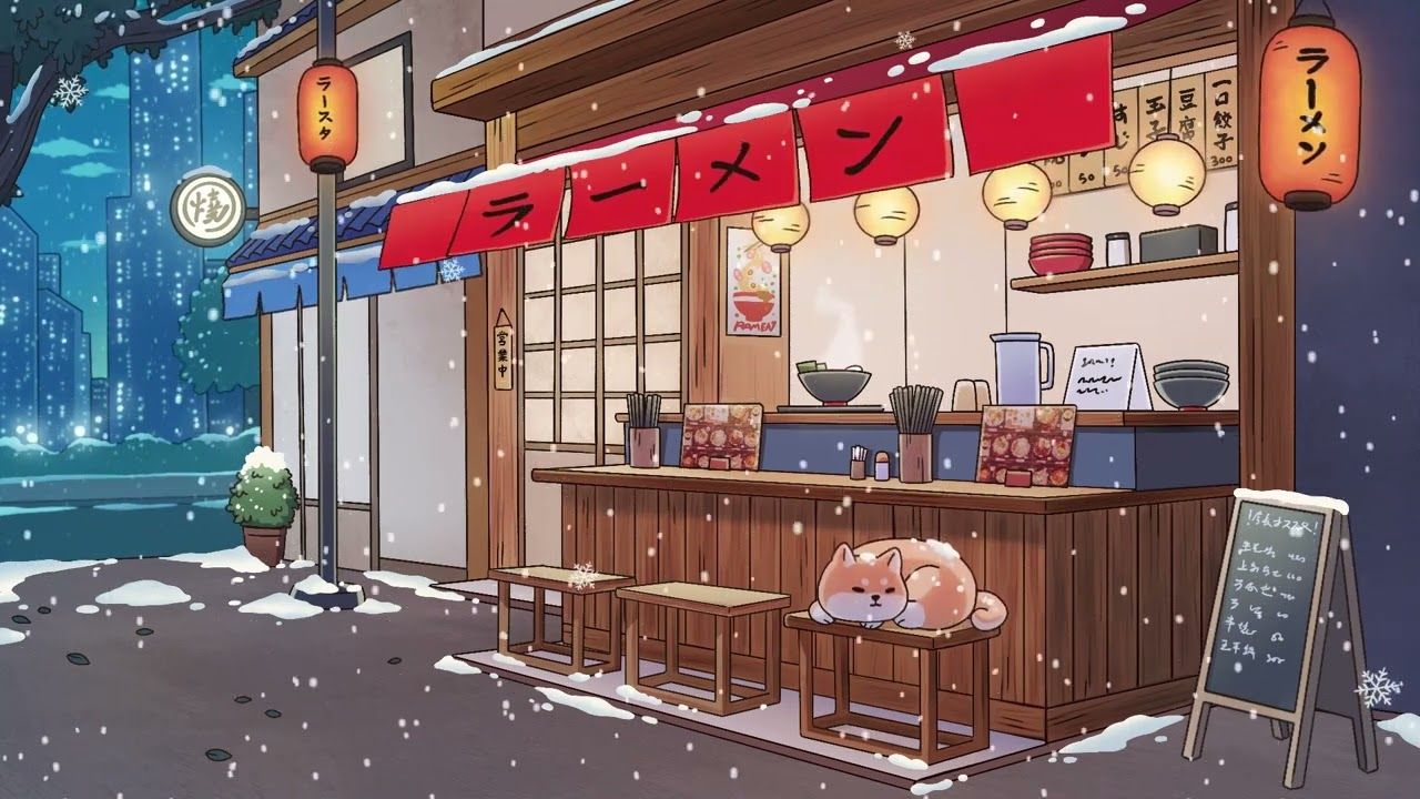1280x720 ramen in japan chill lofi hip hop beats