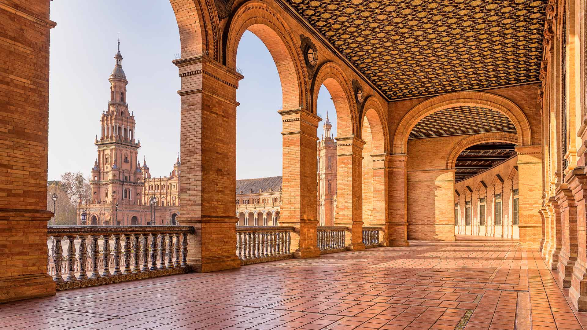 1920x1080 Bing image: Plaza de España, Seville, Spain Wallpaper Gallery