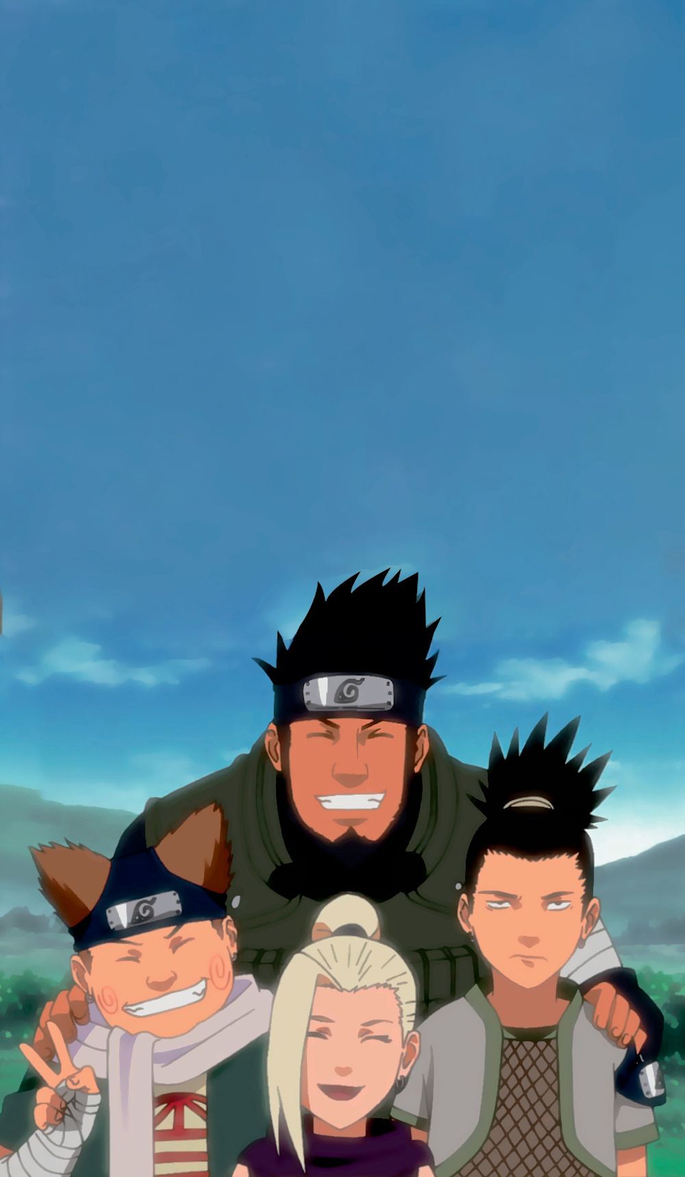 1000x1718 Team 8 Naruto Wallpaper
