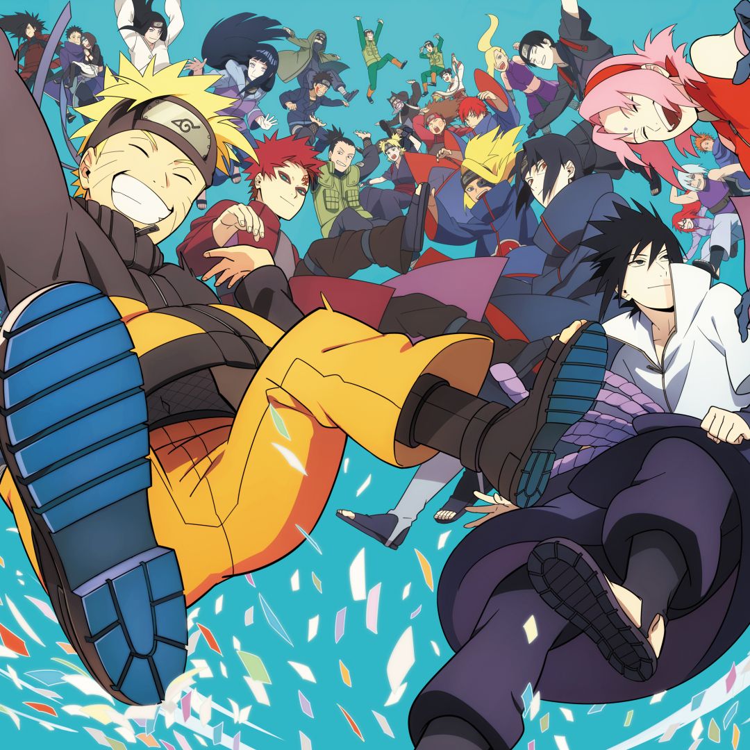 1080x1080 Konoha Crew PFP: Naruto & Friends Avatar