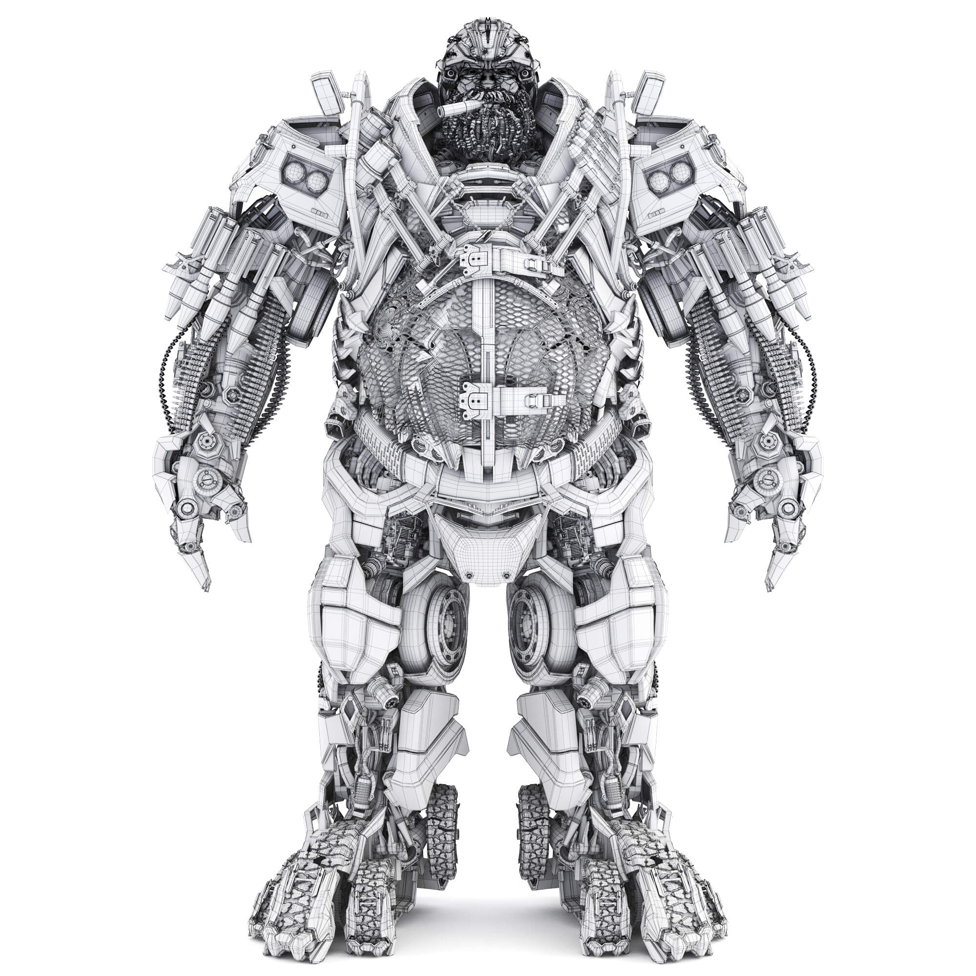 2000x2000 Transformers 3D Model