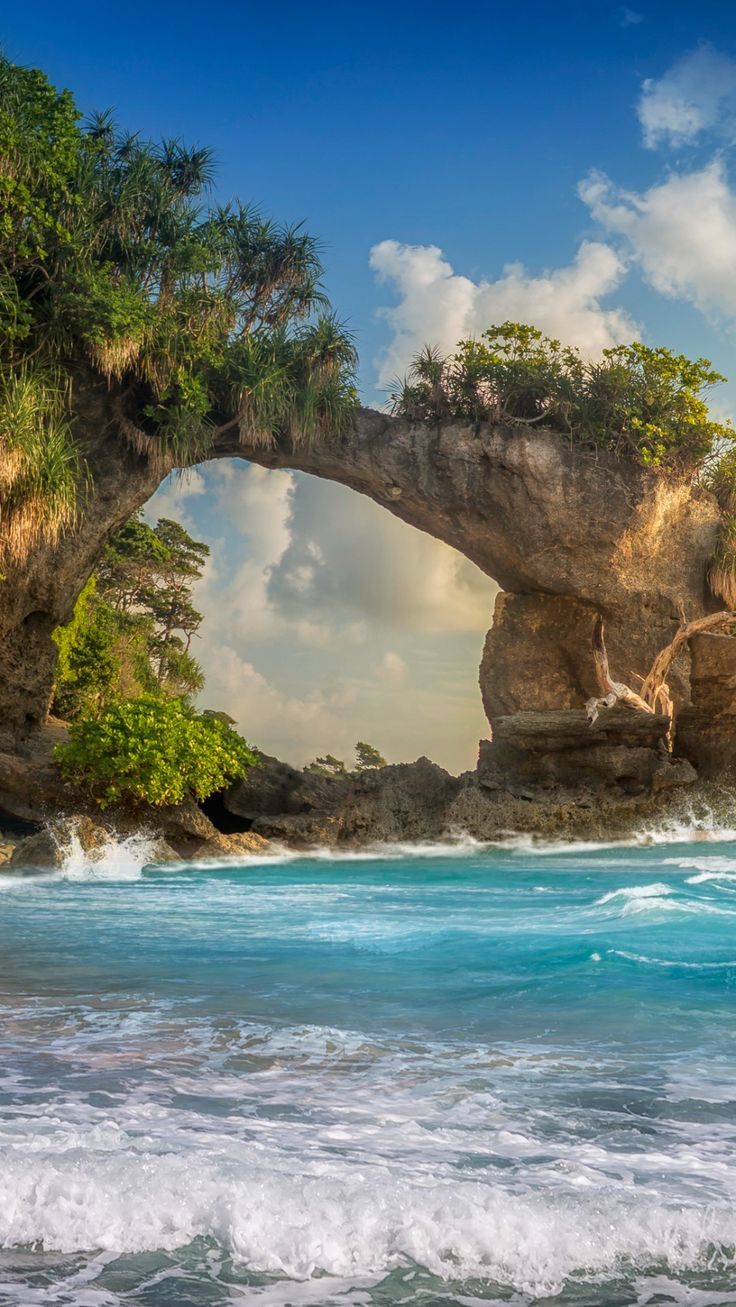 736x1307 Natural Bridge on Bharatpur Beach, Neill Island, Bay of Bengal, Andaman Islands, India. Windows Spotlight Image