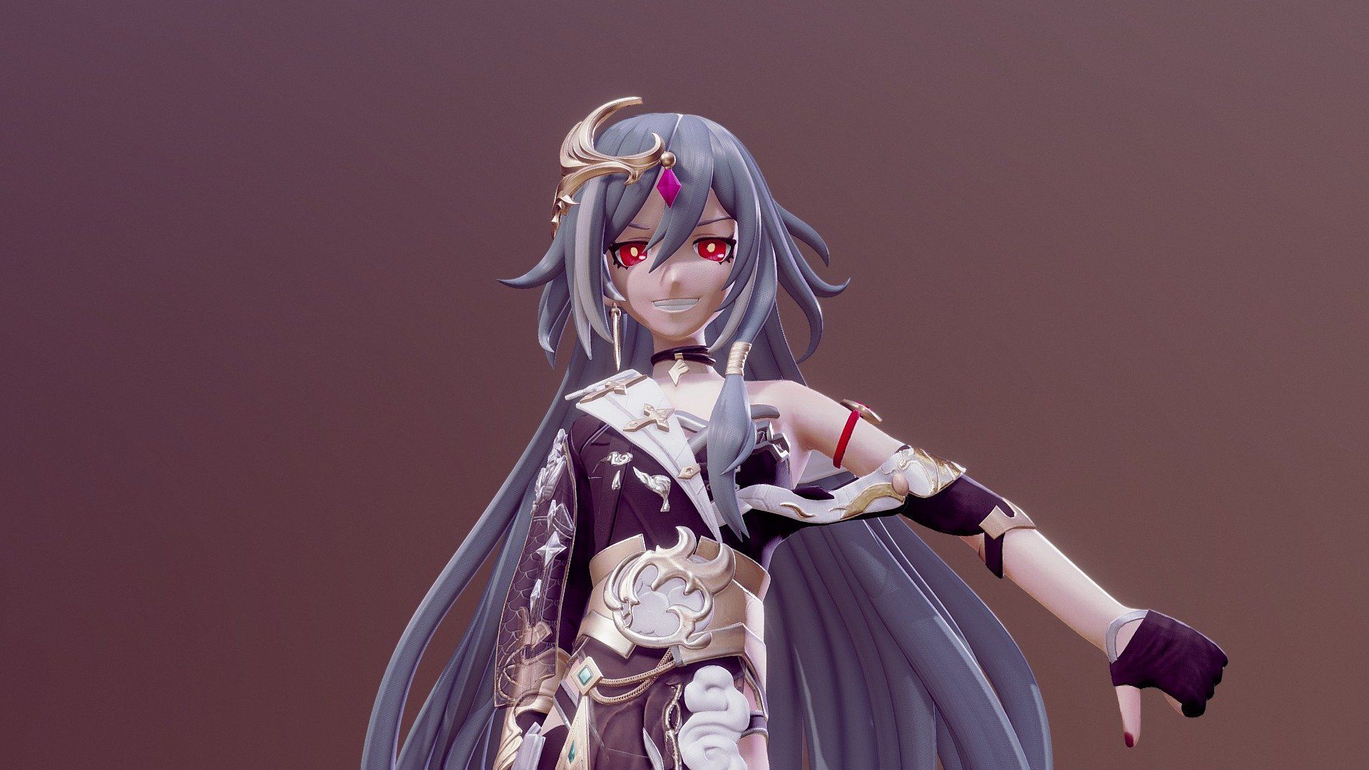 1920x1080 Herrscher of Sentience (Honkai Impact 3rd) model by Bakajiwana [624b2ab]