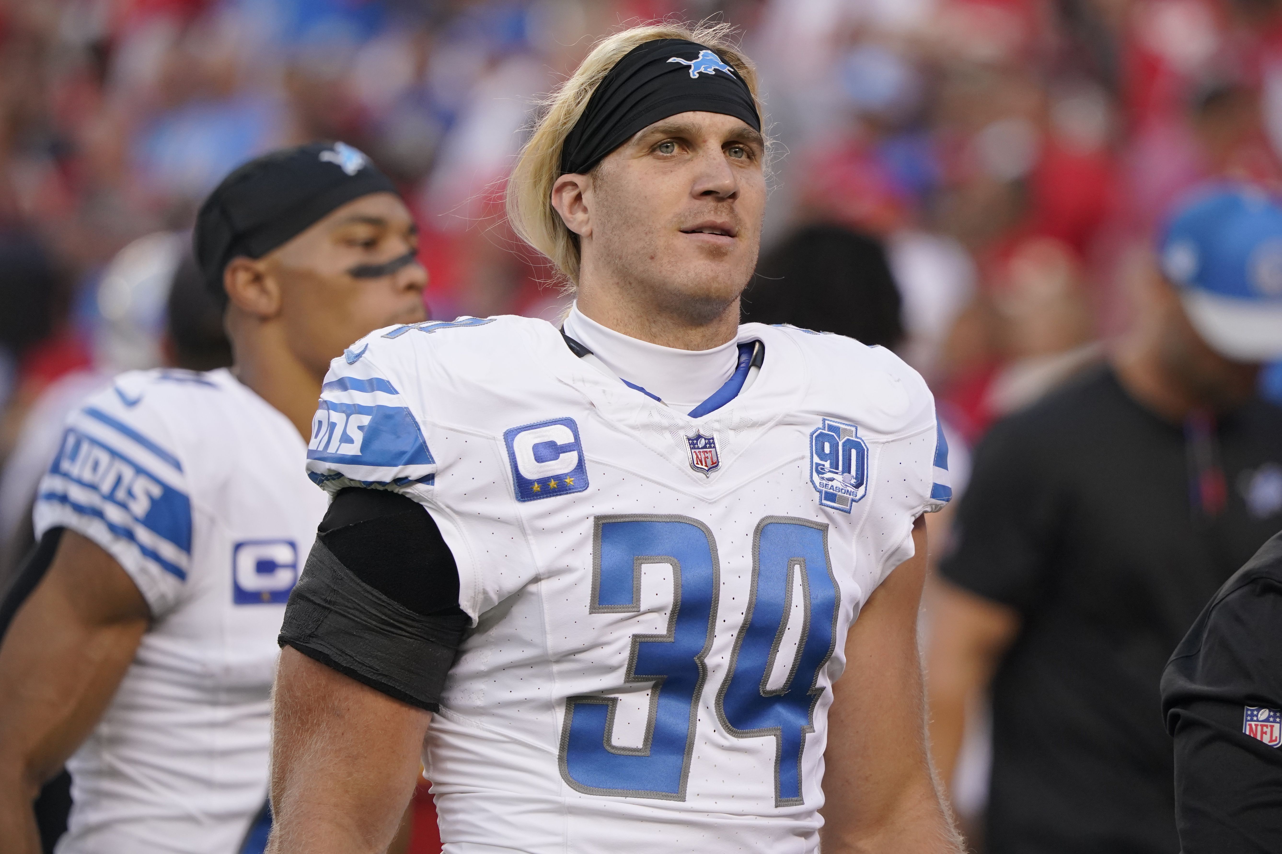 5350x3566 Lions' Alex Anzalone balls out in front of parents, who just escaped war in Israel