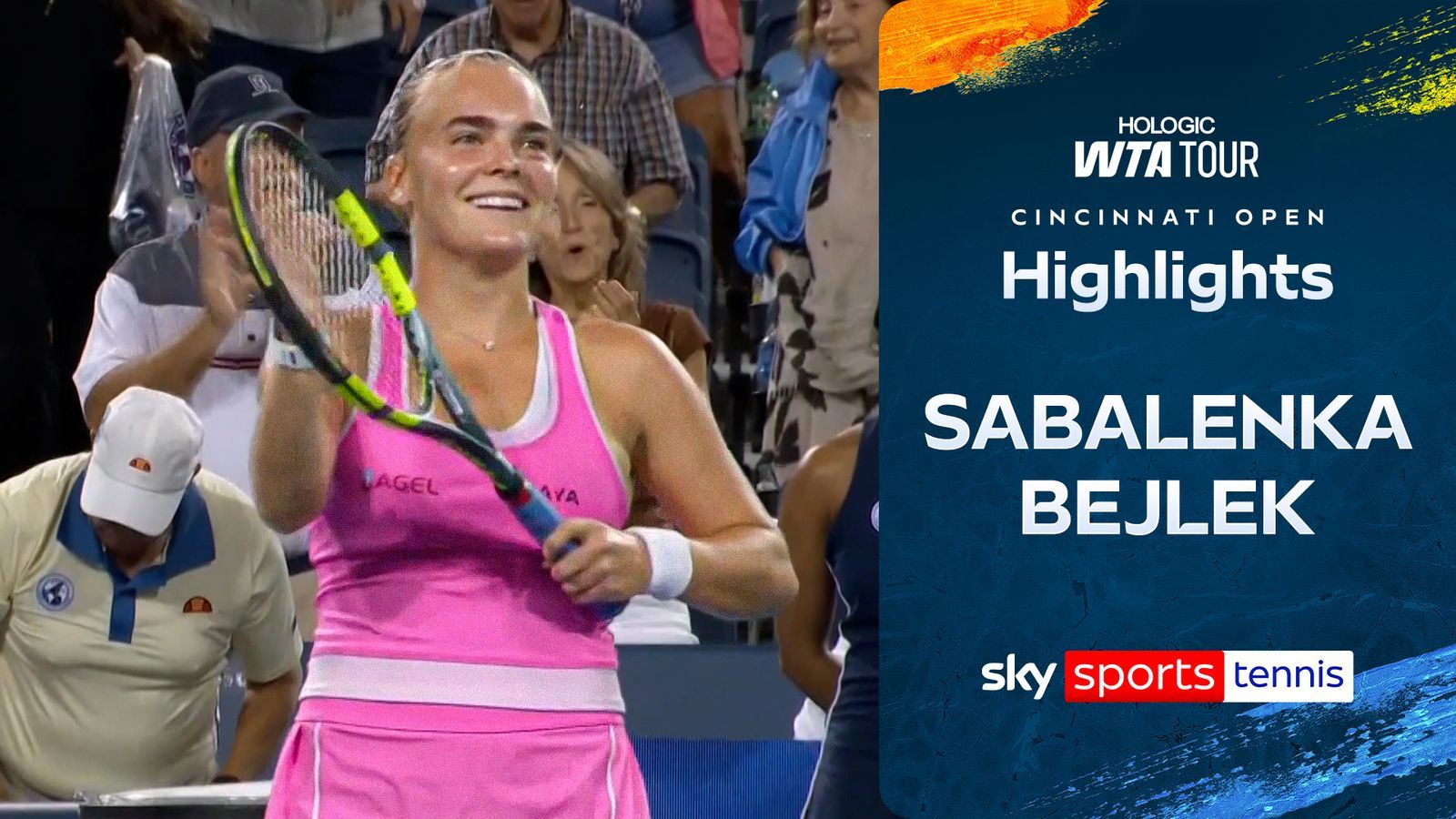 1600x900 Highlights of Aryna Sabalenka against Sara Bejlek at the Cincinnati Open