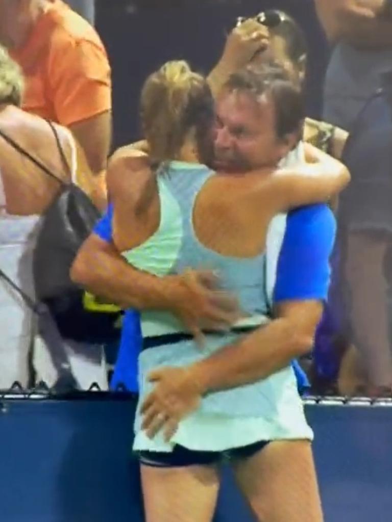 768x1024 US Open 2022: Sara Bejlek explains 'uncomfortable' video of dad's celebrations. news.com.au