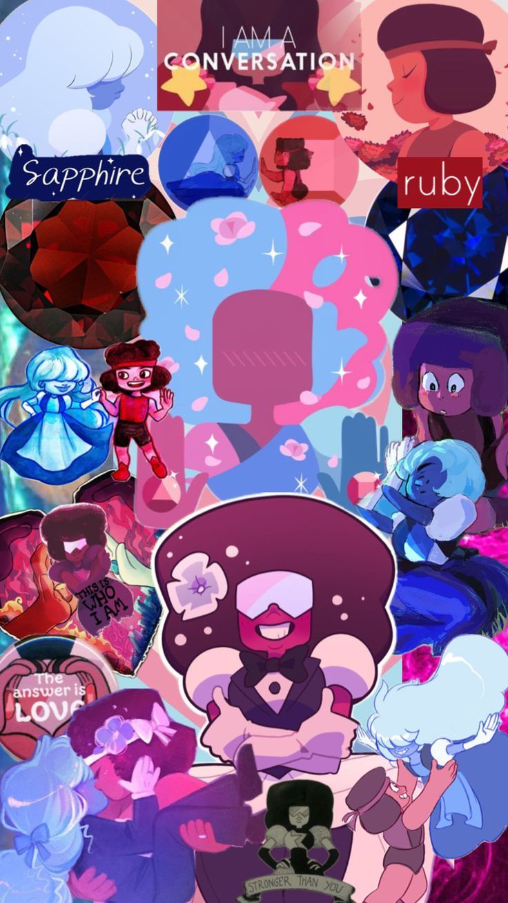 736x1308 ruby #sapphire #garnet #stevenuniverse #wallpaper #background