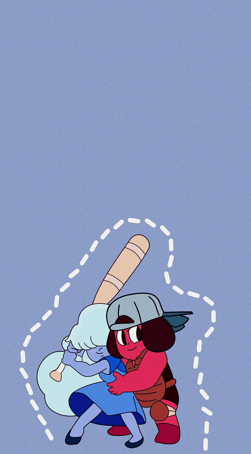 800x1442 Ruby and sapphire, steven universe, su, gems, crystal gems, love, lgbt, HD phone wallpaper