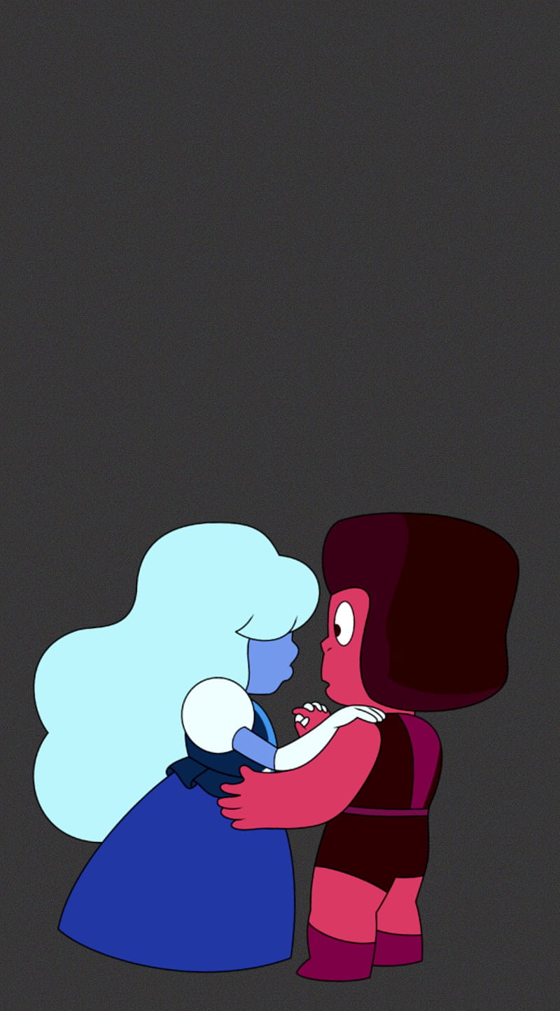 800x1442 Ruby and Sapphire, steven universe, su, gems, crystal gems, love, lgbt, pride, HD phone wallpaper