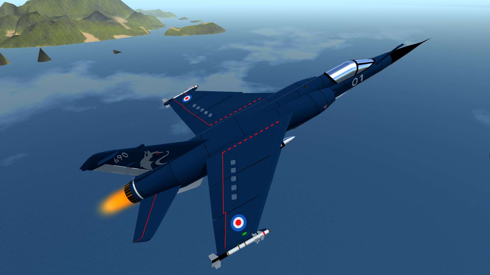 1920x1080 SimplePlanes. Dassault Mirage F1