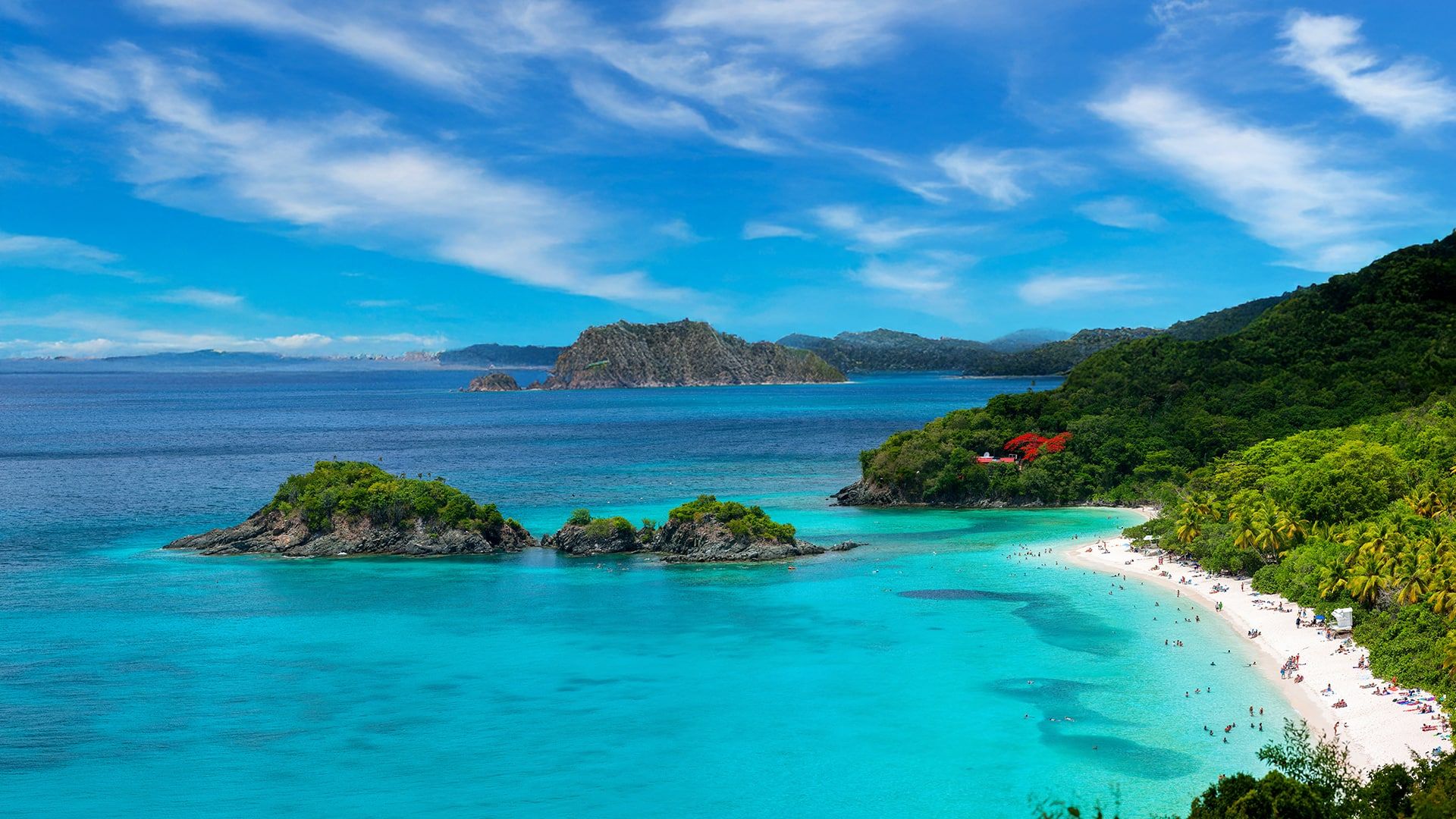 1920x1080 St. Thomas, US Virgin Islands St. John Beach Escape To Trunk Bay Excursion. Norwegian Cruise Line
