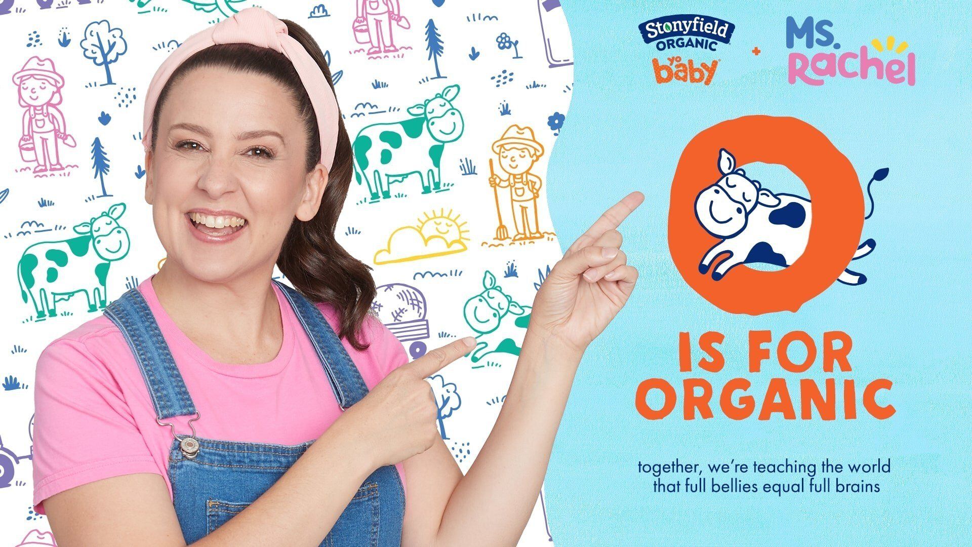 1920x1080 Stonyfield Organic, Ms Rachel launch 'O is for Organic' program