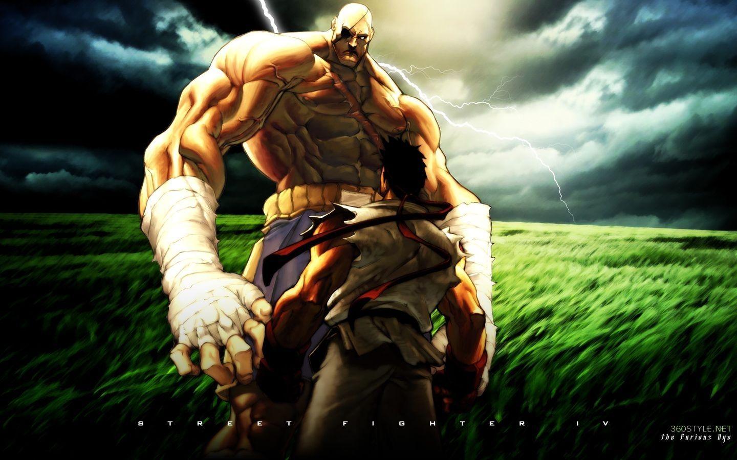 1440x900 street fighter ryu sagat 1440x900 wallpaper