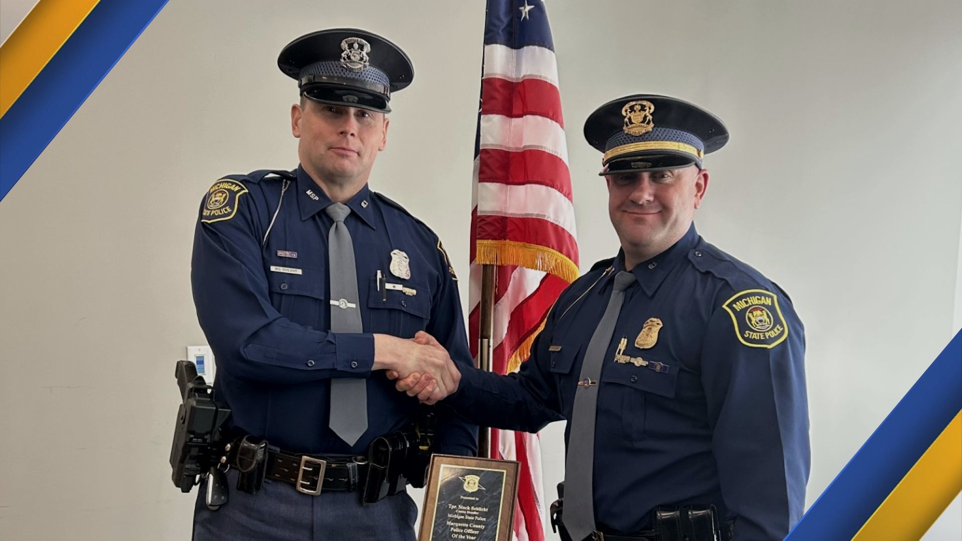 1920x1080 MSP Negaunee Post trooper named MCLEAA 2024 Officer of the Year
