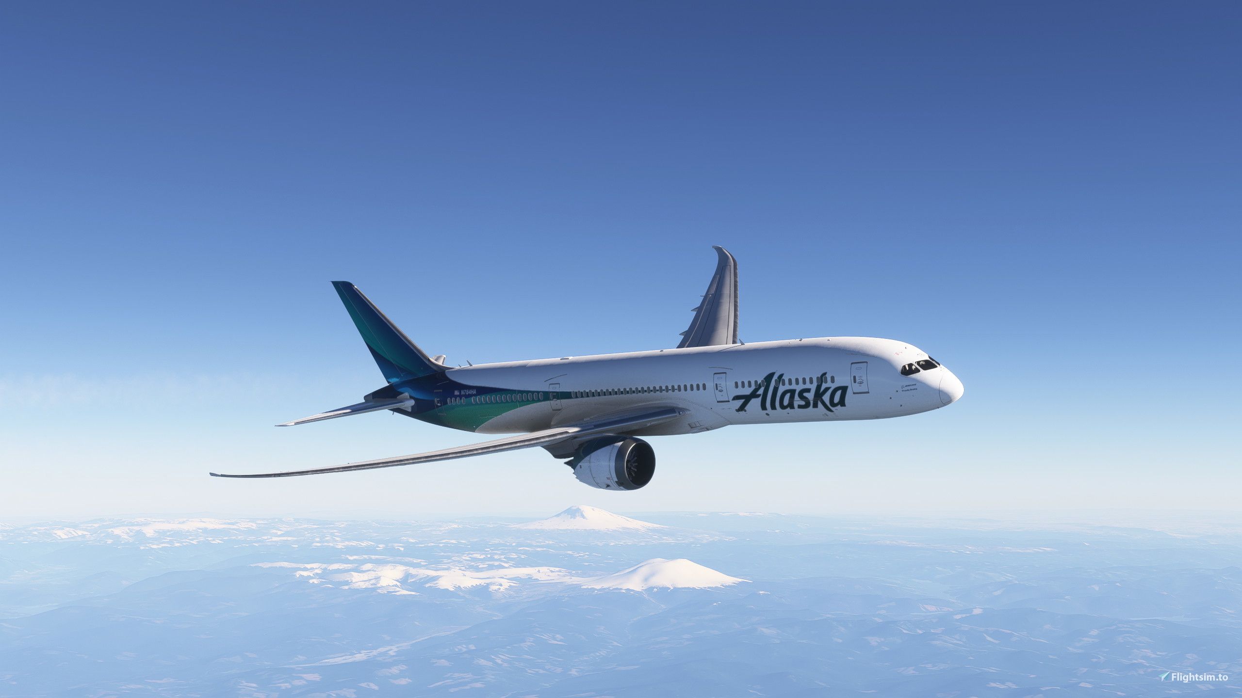 2560x1440 Boeing 787 9 Alaska Airlines (N784HA) Liveries For MSFS