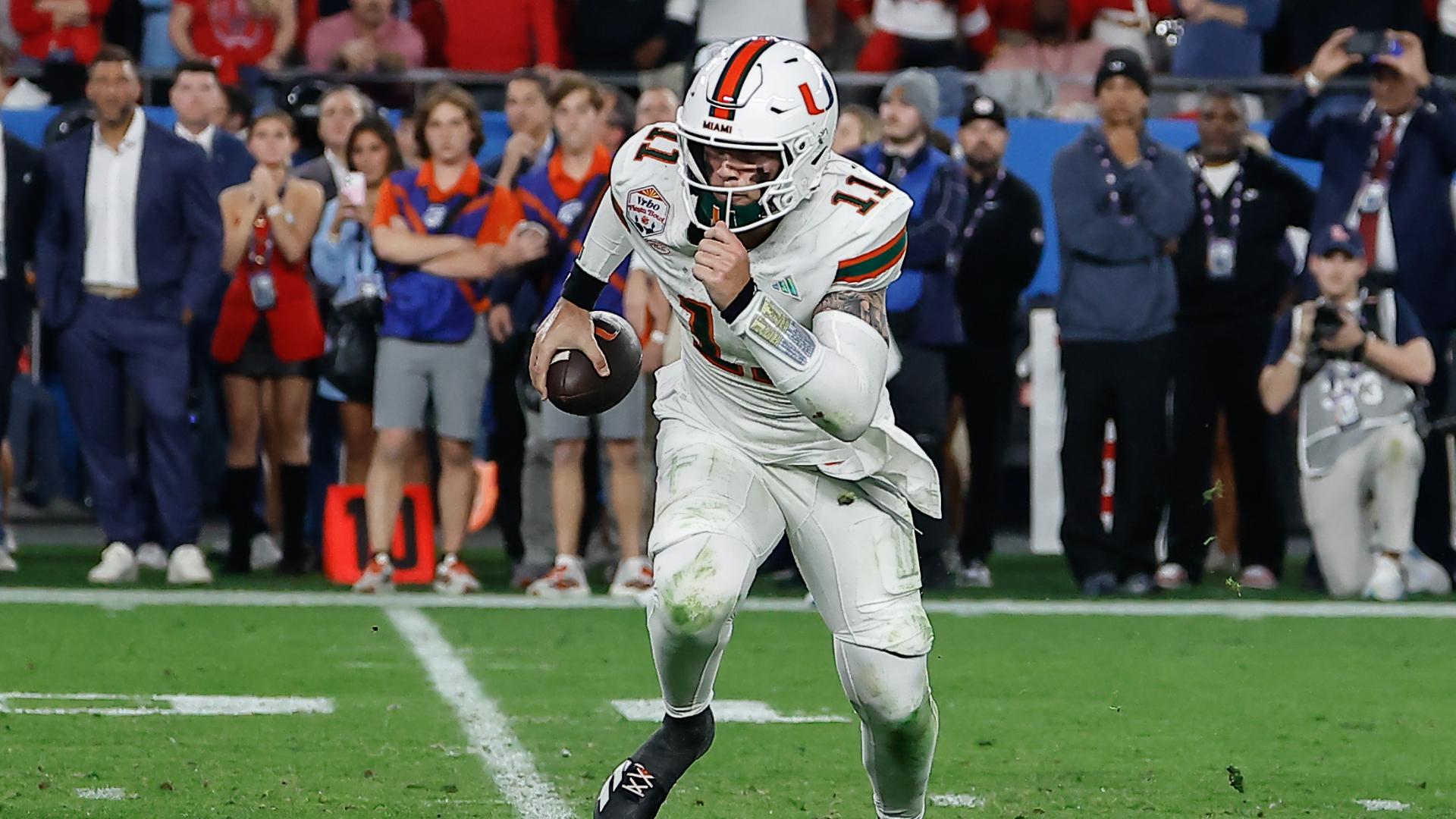 1920x1080 Carson Beck's NFL draft profile