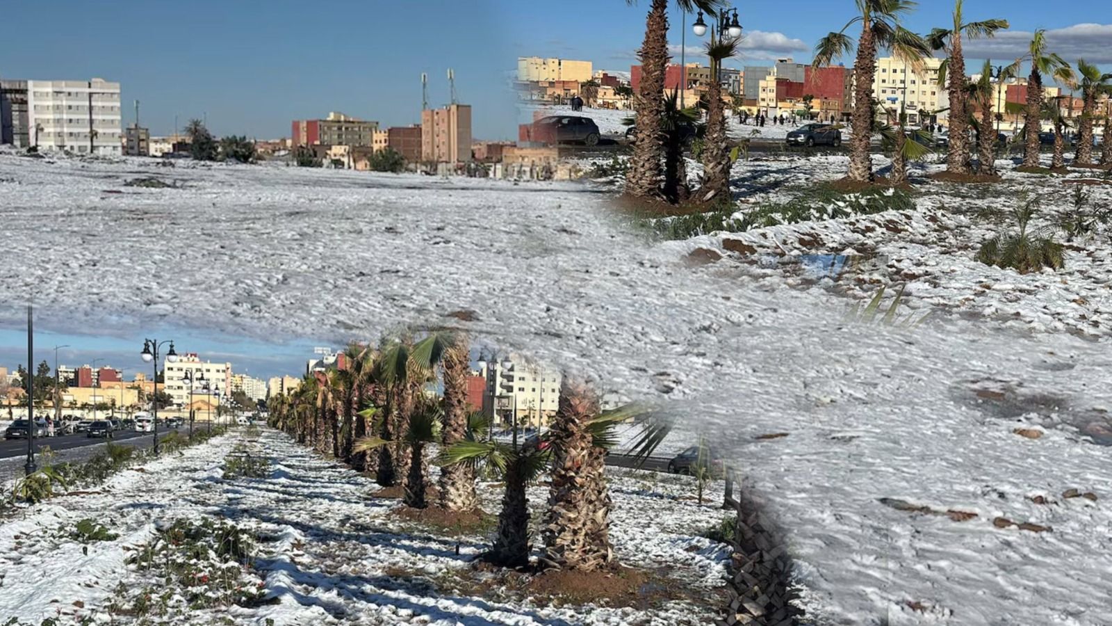 1600x900 En image : Oujda célèbre le retour de la neige après 20 ans